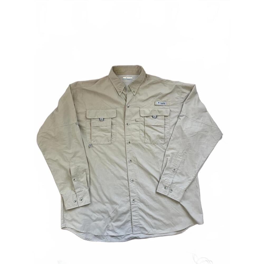 Columbia Men's Long Sleeve Fishing Outdoor Shirt Size L/G